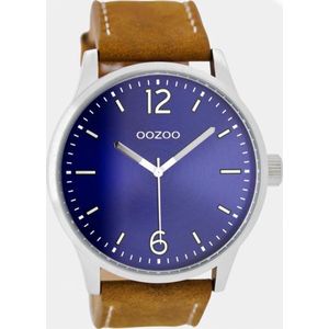 OOZOO Timepieces C9046 - Horloge - Bruin/Blauw/RVS - 46mm