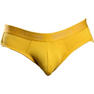 Andrew Christian CoolFlex Modal Brief w/ SHOW-IT® Mustard - MAAT S - Heren Ondergoed - Slip voor Man - Mannen Brief
