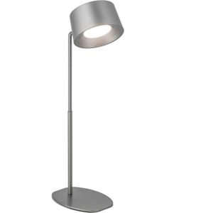 HomeBound by KY | Bureaulamp Design LED op accu zilver | 12x12x35cm | bureaulamp op accu