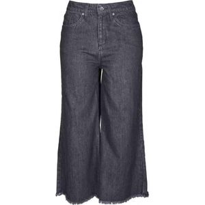 Urban Classics - Denim Culotte black Flared jeans - Spijkerbroek - XS - Zwart