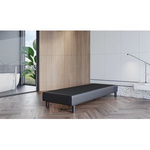 Boxspring Los Onderstel Fleur - 140x200 cm - Skai Zwart