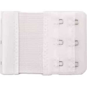 CHPN - Verlengstukje voor BH - Wit - BH verlengstuk - 3 Haaks - BH Verlenger - Elastisch verlengstuk - BH breder maken - BH verbreden - Wit