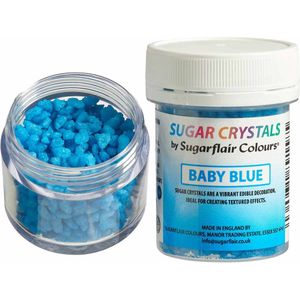 Sugarflair Suikerkristallen - Baby Blue - 40g - Eetbare Taartdecoratie