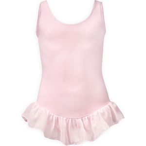 Dancer Dancewear® Balletpakje meisje | Roze | Ballet pak | ""Ballerina"" | Voile rokje | Maat 86/92 - 3 jaar