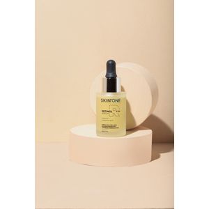 SKINTONE SKIN® - Active Retinol Serum - Met Vitamine E & Hyaluronzuur - Gezichtsserum - Collageen - Anti Aging - Celvernieuwing - Anti-Acne - Tegen Mee-eters en Grove Poriën - Tegen Pigmentvlekken – Aloe Vera Gel - Jojoba Olie - Anti Rimpel - Aging