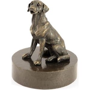 Golden Retriever zittend - Verbronsd Honden Asbeeld Dieren Urn Voor Uw Geliefde Hond