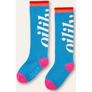 Oilily Mogo - kniekousen - Meisjes - Katoen Met Stretch - Blauw - 23-25