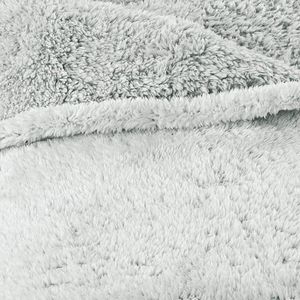Pluizige knuffeldeken 150 x 200 cm grijs wit melange pluche tv-deken sprei Sherpa fleece Fluffy knuffeldeken 150 x 200 cm grijs wit melange pluche tv-deken sprei Sherpa fleece