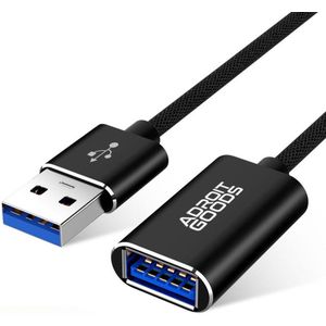 AdroitGoods Usb Verlengkabel 3 meter - USB 3.0 - Zwart