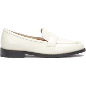 White loafers with black sole