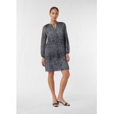 comma - A-lijn Jurk - Chiffon - Met All-over Print - Korte Lengte