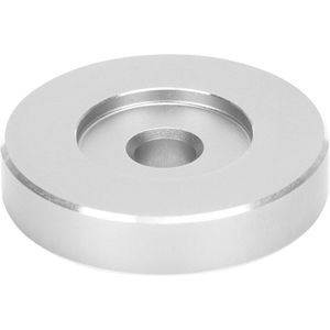 Allecto Plus - Voor de titel: 45 RPM Platenspeler Adapter Grote Gat Platenspeler Converter (Zilver) - Geschikt voor de meeste grote gat platen