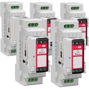 NodOn Din Rail behuizing voor Zigbee Relais 5 Stuks