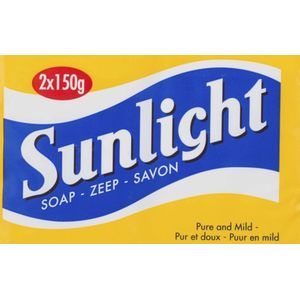 Sunlight huishoudzeep 2x 150 gram