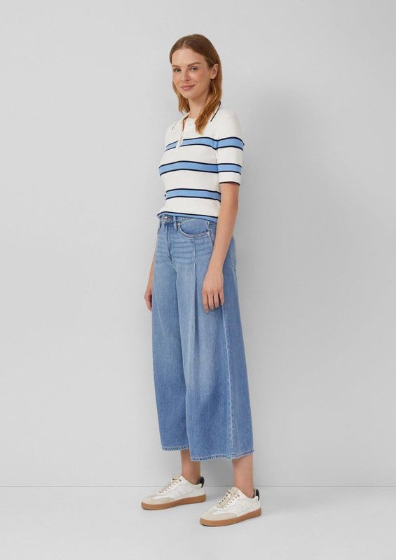 Culottes - Extra Wijde Hoog Uitgesneden Jeans - Lyocell-blend