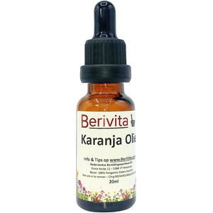 Karanja Olie 20ml Pipetfles - Huidolie - Haarolie - Puur & Koudgeperst - Pongamia Oil