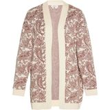 usha - FESTIVAL - Gebreid Vest - Bruin / Offwhite