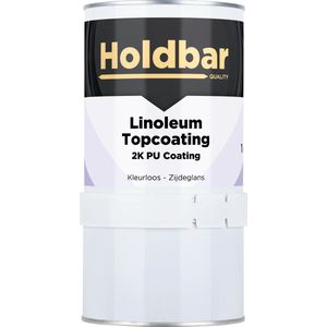 Holdbar Linoleum Topcoating Zijdeglans 1 Kg - Vloerverf Glashelder - Transparant - Linoleum Verven - Krasvast - UV-bestendig - Vergeelt niet - 2 Componenten