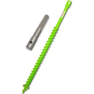 Professionele grondboor 40 mm met SDS Max adapter - Dubbelassige paalboormachine voor eenvoudige installatie