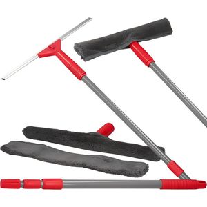 Dirt Devil Raamwisser Set - 5 Delig - Telescoopsteel 57-129 cm - Raamwisser - Inwasser