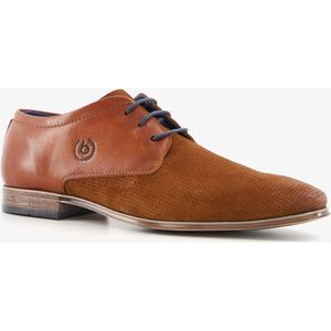 Bugatti leren heren veterschoenen cognac - Maat 42