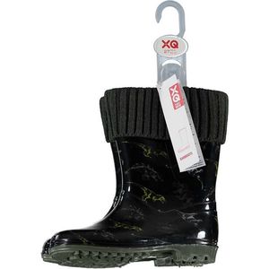 XQ Snowboots kinderen - gevoerde kinderlaars - groen print - maat 29
