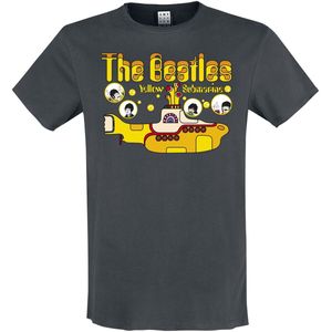 Beatles Amplified Collection - Yellow Submarine Bubbles Heren T-shirt - houtskool - M