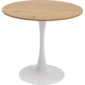 Eettafel Schickeria Oak Print White Ø80cm