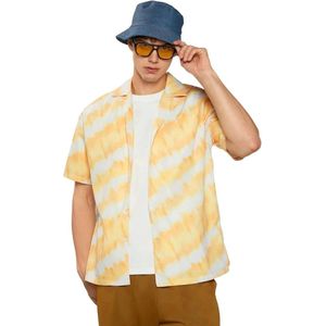 Heren Rayon Regular Fit Casual Shirt | Korte Mouwen | Bedrukte Zomer Overhemden