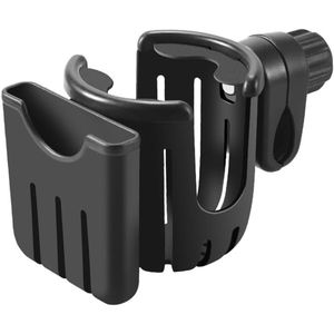 2 stuks Bekerhouder, telefoonhouder, bekerhouder voor kinderwagen, buggy, accessoires, koffiehouder voor rolstoelen, loophulpen, fietsen en scooters
