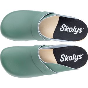 Skolys W-320.12 klompen - clogs - tuinklompen - werkklompen - dames - verpleegkundige - ziekenhuis - instap - pastel groen - maat 38