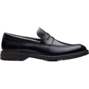 Clarks - Aldwin Step - Loafers - Zwart - Leer - Comfortabel Voetbed