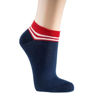 Dames sneakersokken 39-42 | 6 paar | voordeelbundel | pakketkorting | thema strepen en stippen