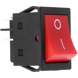 Rocker Switch 4-Pole - On/Off - 230 V - 30 A - 4-Pin - Lasmachine - Werkspanning 120 VAC/250 VAC