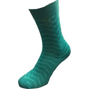 Bonnie Doon Katoenen Dames Sock met subtiel Glitter van zachte Lurex in vlecht patroon Groen Bauw maat 36/42 - ton sur ton glitter - feestelijk - chique - casual - gladde teennaad - Katoen - Comfortabel - Moroccan Blue - BP251101