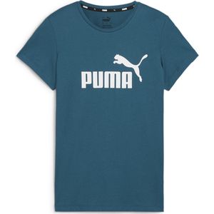 PUMA ESS Logo Tee (s) Dames T-shirt - Cold Green - Maat S