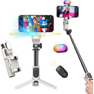 CRLYN® Gimbal Smartphone - Selfiestick - Tripod - Wit