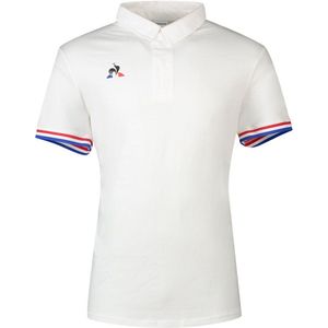 Le Coq Sportif Presentation Tri Nº1 Korte Mouw Poloshirt Wit 4XL Man