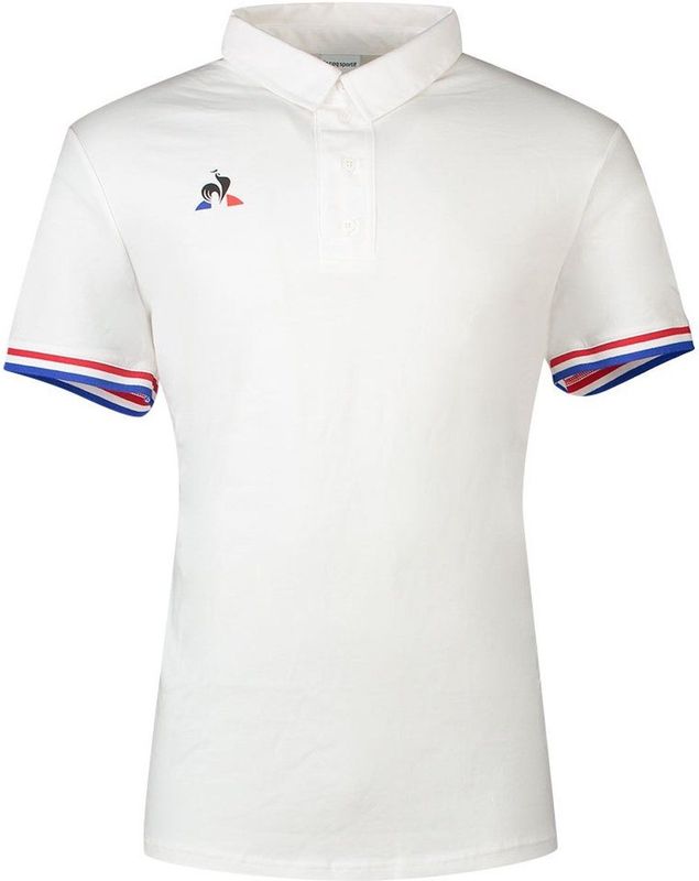 Le Coq Sportif Presentation Tri Nº1 Korte Mouw Poloshirt Wit 4XL Man