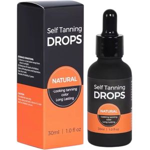Tanning Drops – Natuurlijk Bruin Zonder Zon – Gezicht & Lichaam – 30ml – Te mengen met je eigen crème – Vegan & Streeploos