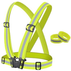 Reflecterend Veiligheidsvest voor Volwassenen en Kinderen - Lichtgewicht en Verstelbaar voor Hardlopen en Wandelen