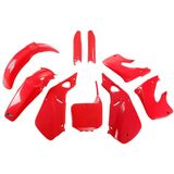 Ufo - HOKIT094F-067 - Vorkbeschermers & Kunststofset - Rood - Honda CR 125/250 1998-1999