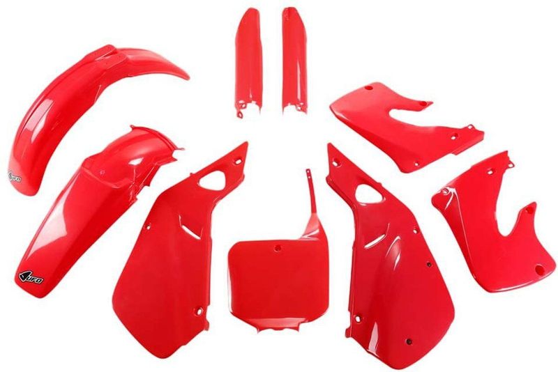 Ufo - HOKIT094F-067 - Vorkbeschermers & Kunststofset - Rood - Honda CR 125/250 1998-1999