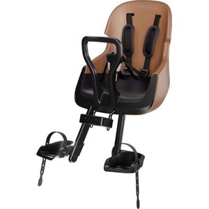 Bobike Exclusive Evolve Mini Voorste Kinderzitje Voor De Fiets Bruin Max 15 kg Jongen