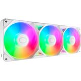 Cooler Master SickleFlow Edge 360 ARGB White Edition - 3 stuks - 120mm - 190 cfm - 690 - 2500 rpm - 38.5 dBA - FDB Fan - 4-pin PWM - 3x 120mm Sickleflow ARGB Fans - wit