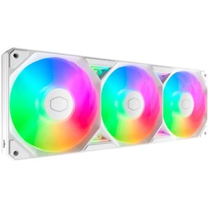 Cooler Master SickleFlow Edge 360 ARGB White Edition - 3 stuks - 120mm - 190 cfm - 690 - 2500 rpm - 38.5 dBA - FDB Fan - 4-pin PWM - 3x 120mm Sickleflow ARGB Fans - wit