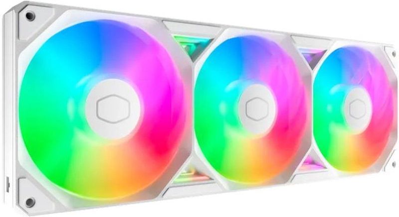 Cooler Master SickleFlow Edge 360 ARGB White Edition - 3 stuks - 120mm - 190 cfm - 690 - 2500 rpm - 38.5 dBA - FDB Fan - 4-pin PWM - 3x 120mm Sickleflow ARGB Fans - wit