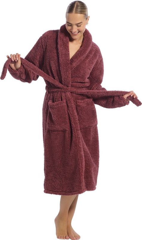 Ten Cate Basics badjas mauve voor Dames | Maat S