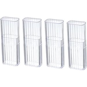 Mini Reizen Wattenstaafje Houder - 4 Stuks Katoen Wattenstaafje Case voor Cosmetica