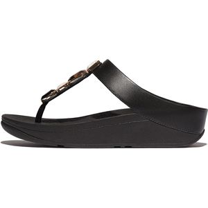 FitFlop - Fino Multi-Stone - Sandalen - All Black - Leer